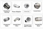 ⁦Stainless Steel Threaded Pipe Fittings 304-316⁩ - الصورة ⁦2⁩