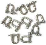 ⁦استانلس استيل شاكلس قفل سلسلة 12مم   Stainless Steel Mini D12 MM Shaped Bow Shackle⁩ - الصورة ⁦2⁩