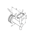 ADJUSTABLE HANDRAIL BRACKETS - GLASS FIX