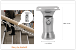 ⁦SS 316 Adjustable bracket connection <P> كونكشن متحرك حامل هاندريل 316 <p/>⁩ - الصورة ⁦3⁩