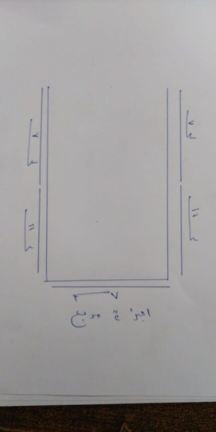 قفيز حديد تصنيع علي الرسم   بوصه ٢ مربع