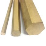 ⁦Brass Hex Bar from 20 to50 mm<p>- نحاس اصفر عمدان مسدسه مقاس 20الي 50مم)⁩ - الصورة ⁦2⁩