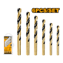 INGCO 6 Pcs HSS twist drill bits set (AKDB1065)طقم بنط حدادى 6قطع