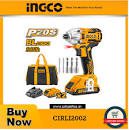 Ingco CIRLI2002 20V Cordless Li-Ion Impact Driver 20V BL Motorدريل شحن 2+بطارية 2امبير