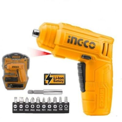 Ingco CSDLI0402 Cordless Screwdriver - 4Vشنيورشحن 4فولت 1/4" سليكت