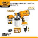 CSGLI20406 Ingco Lithium Ion Spray Gun, 800 mlمسدس دوكو شحن 20فولت +بطارية 2امبير سوبر سليكت