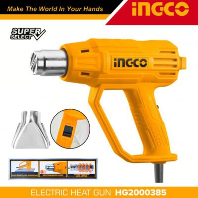 INGCO Heat Gun, 2000 Watt, HG2000385مسدس تسخين 2000وات سليكت