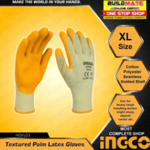 Ingco HGVN01 Nitrile Gloves (Fully Coated Gloves)جوانتى عازل