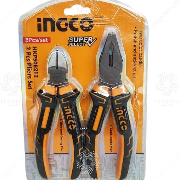 "2 Piece Set HKPS08212 Heavy Duty Enjo Clipperطقم بنسة7""+قصافة6"" 2لون سليكت"