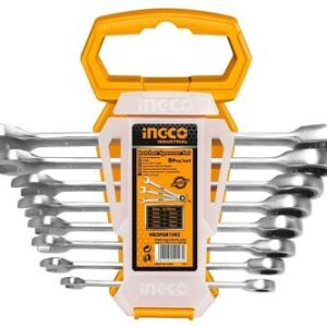 INGCO HKSPAR1082 8pcs Ratchet Spanner Wrench Set 8-19mm IHTطقم مفتاح ناحية سيستم 19-8م