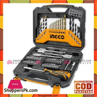 INGCO 67 Pcs Accessories Set – HKTAC010671شنطة بنط +لقم ربط متعددة 67قطعة