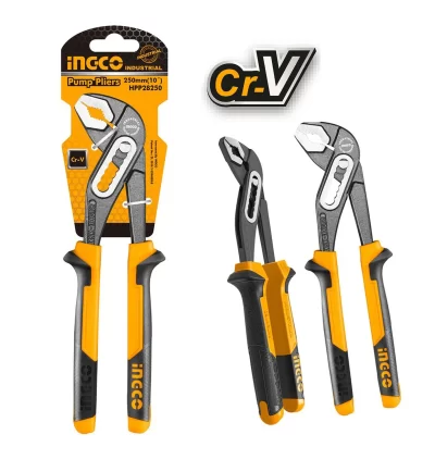 Ingco HPP28258 Water Pump Pliers 10"بنسة غراب 10"2لون شاقة c