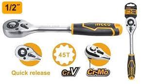 Ingco HRTH0812 Ratchet Wrench 1/2"يد سستيم 1/2بوصة CRV