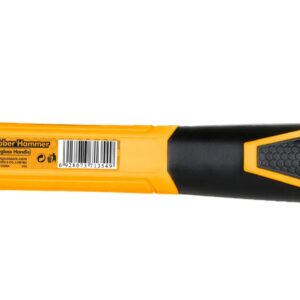 Fibreglass Handle ingco Rubber hammer HRUH8308دقماق ابيض 220جم