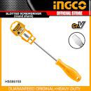 HS586150 INGCO Slotted Screwdriver Round Shank 150mmمفك عظم 6" عادة CRV