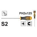 INGCO Phillips Screwdriver HS68PH2125 | 1pcs screwdriver with 1pcs plastic hangerمفك كاوتشة 5" صليبة