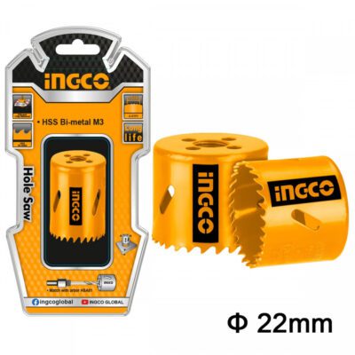 INGCO Bi-Metal Cup Drill Bits 22mm HSB10221بنطة تخويش 22م