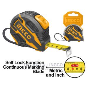 INGCO Steel Measuring Tape, Spirit Level, Electronic Scaleمتر كاوتشة 5*25م