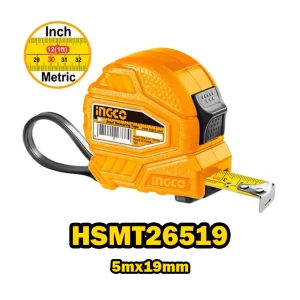 "Steel Measuring Tape HSMT26519متر بالستيك 5*19م فرامل"