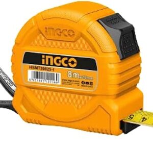 INGCO Solid Size Meter, 8m x 25mm - HSMT39825-1متر بالستيك 8*25م سليكت