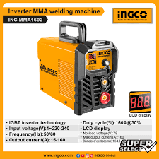 INGCO Inverter MMA welding machine (ING-MMA1602)مكنة لحام 160امبير سليكت