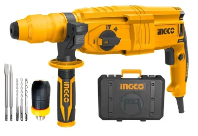 Ingco RGH9028 Heavy Duty Rotary Hammer Drill Machine 26mm – 800W with Bagهلتى عدل 26م 800 وات