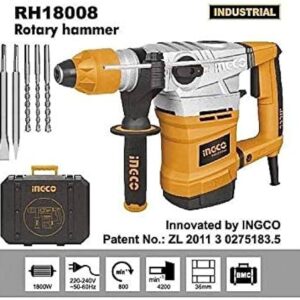 inGCO RH18008 Rotary Hammer 1800W 36mmهلتى 1800واتهلتى 1800وات