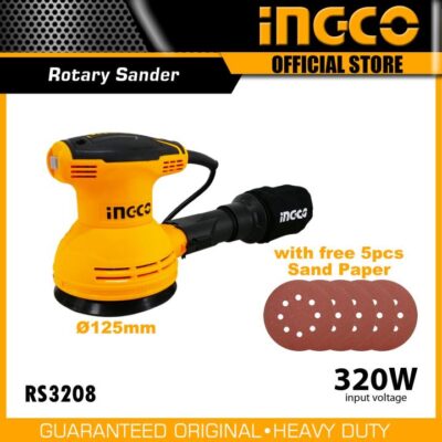 "inGCO RS3208 Rotary Sander - 320 Wattهزاز صنفرة 5"" 320وات دائرى"