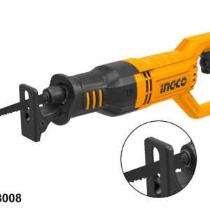 INGCO RS8008 Reciprocating saw RS8008 750W, 3300rpm & SDS blade change chuck (1 Set)منشارقطع ترددى 750وات