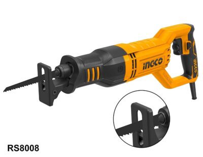 INGCO RS8008 Reciprocating saw RS8008 750W, 3300rpm & SDS blade change chuck (1 Set)منشارقطع ترددى 750وات