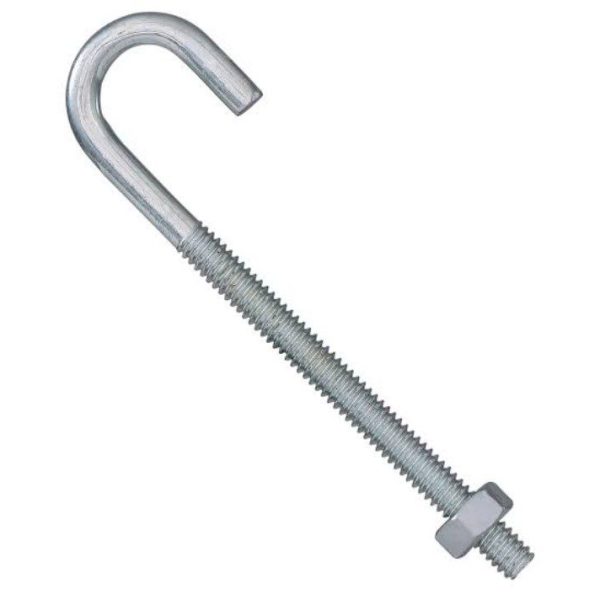 J Bolt Steel 18mm L 80 cm galvanize