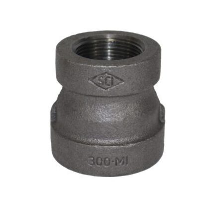 Threaded Malleable BLK Red. Coupling-3/4"x1/2"