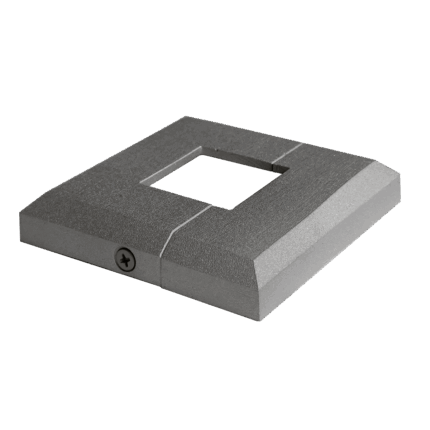 This modern, low-profile two piece split shoe for 1″ or 1-1/2″ square balusters, pickets and posts wraps around the base of a square bar and is a great way to finish off or retrofit a contemporary railing or fence project. Cover up drill holes, mismatched concrete or caulking, or base plates up to 3-1/4″, all without uninstalling or disassembling the project. All you need is a screwdriver! Retrofit an existing railing or fence without taking it apart, indoors or outdoors Cover up drill holes, caulking, or base plates Meet your client’s changing expectations, even after the job is nearly done Secured with two stainless steel set screws so it won’t come apart