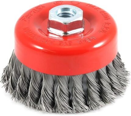 فرشة سلك معدن مجدولة ٤ بوصة <p>    Rotary Steel Wire Brush 4 inch