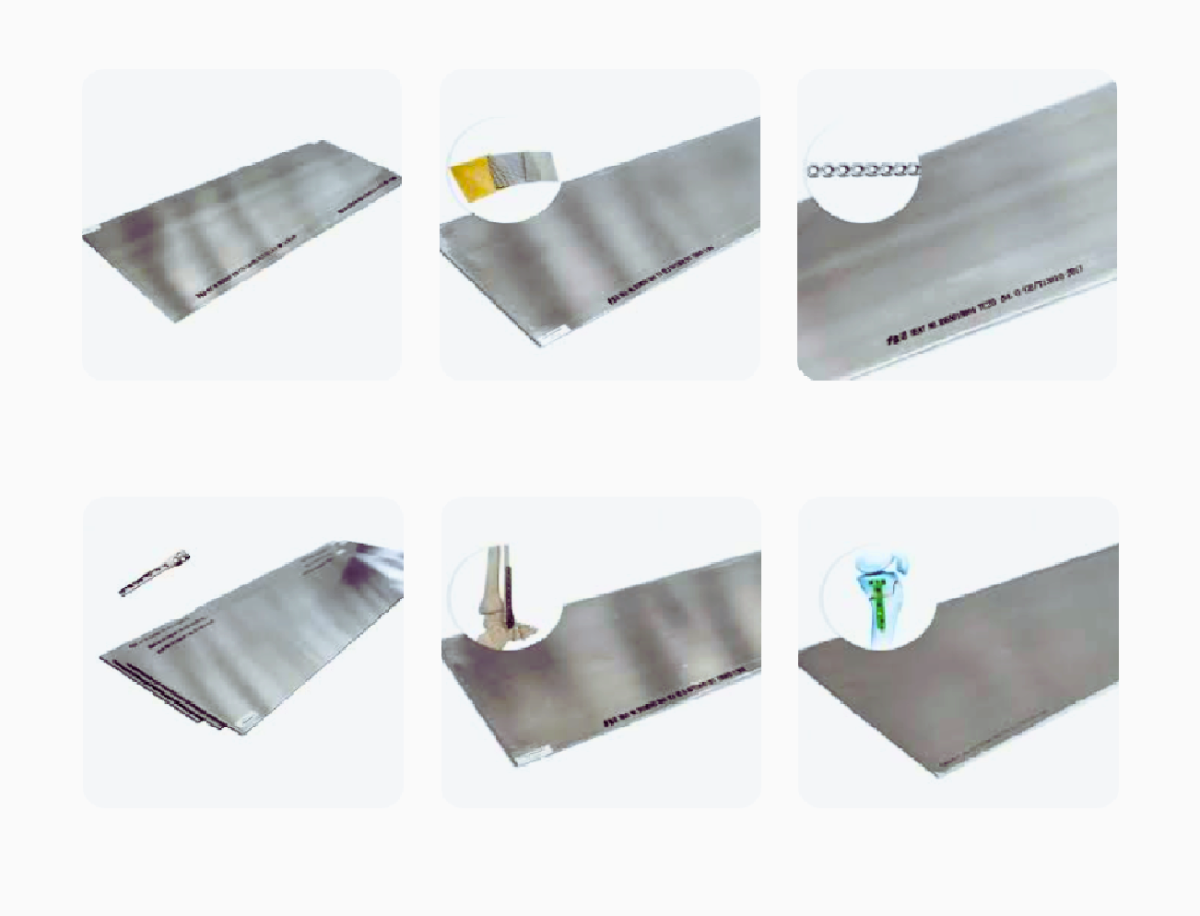 titanium plate gr1-gr4 for surgical instrument
