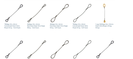 Galvanised Wire Rope Slings