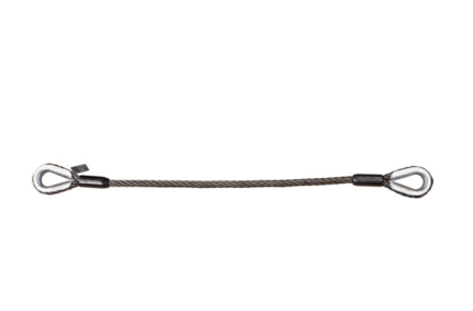 ,واير رفع حديد مجلفن سمك 10مم حمولة طن بنهاية وردة كافو  <p/>   G .S Wire Rope 10 mm Lifting Slings with Thimble Eyes 1 Ton