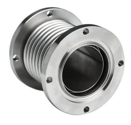 وصلة مرنة استانلس 8 بوصه 304 طول30cm والنهايات فلانشات