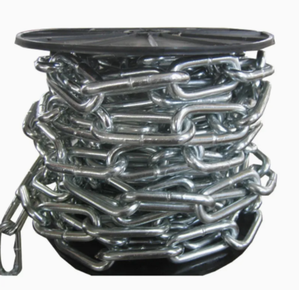 Steel g80 short Link Chain 4 mm<P/> سلسلة مجلفن حديد 4 مم